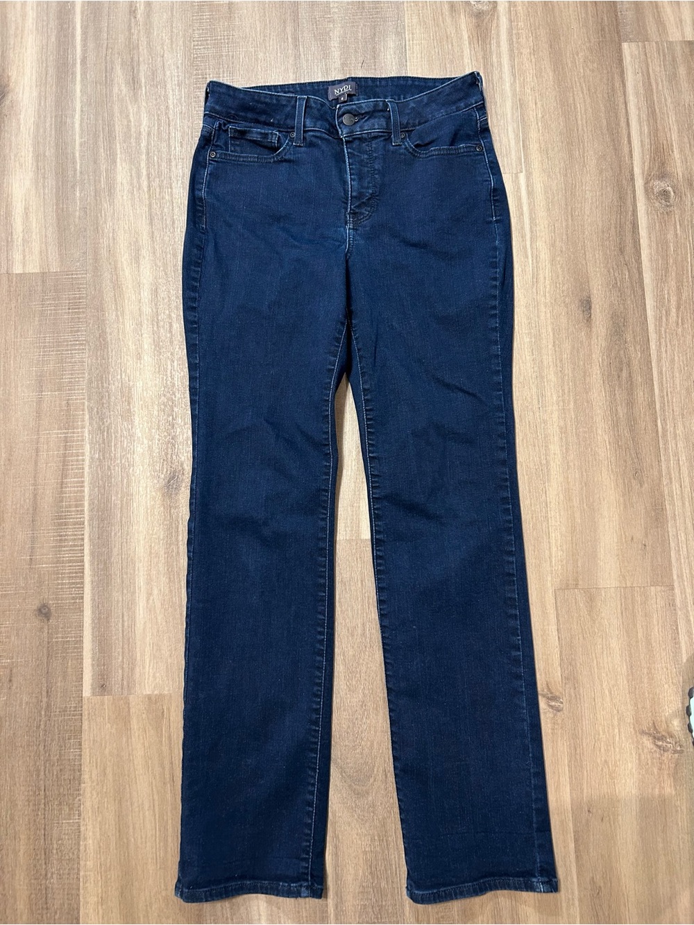 NYDJ Women's Straight Leg Jeans in Dark Blue
